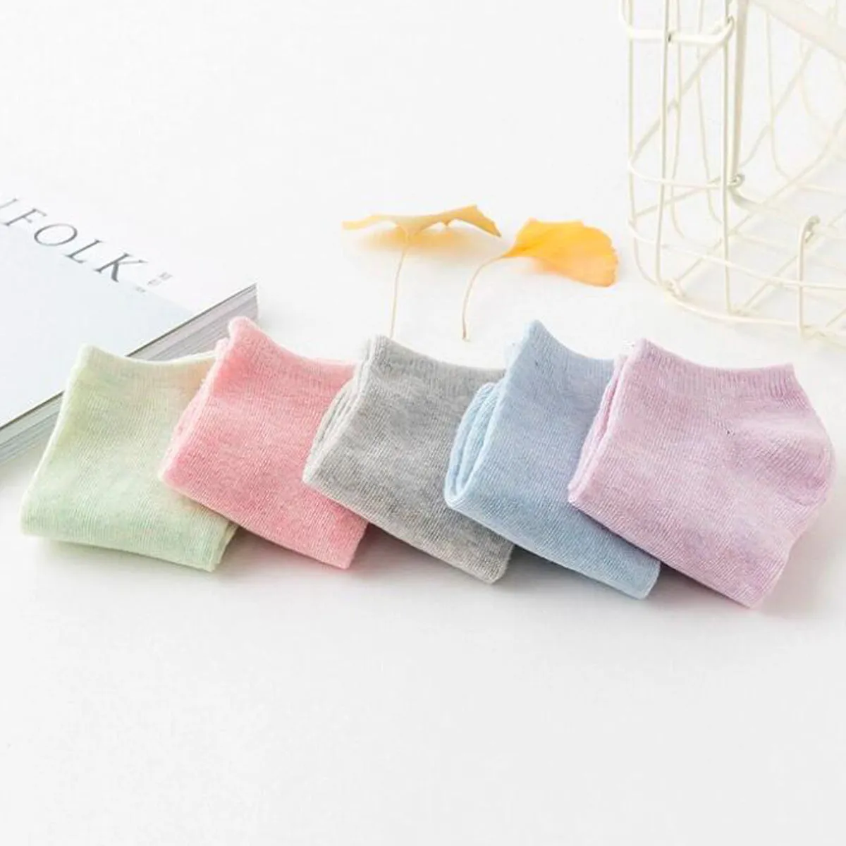 10 Pairs Women's Colorful Cotton Socks