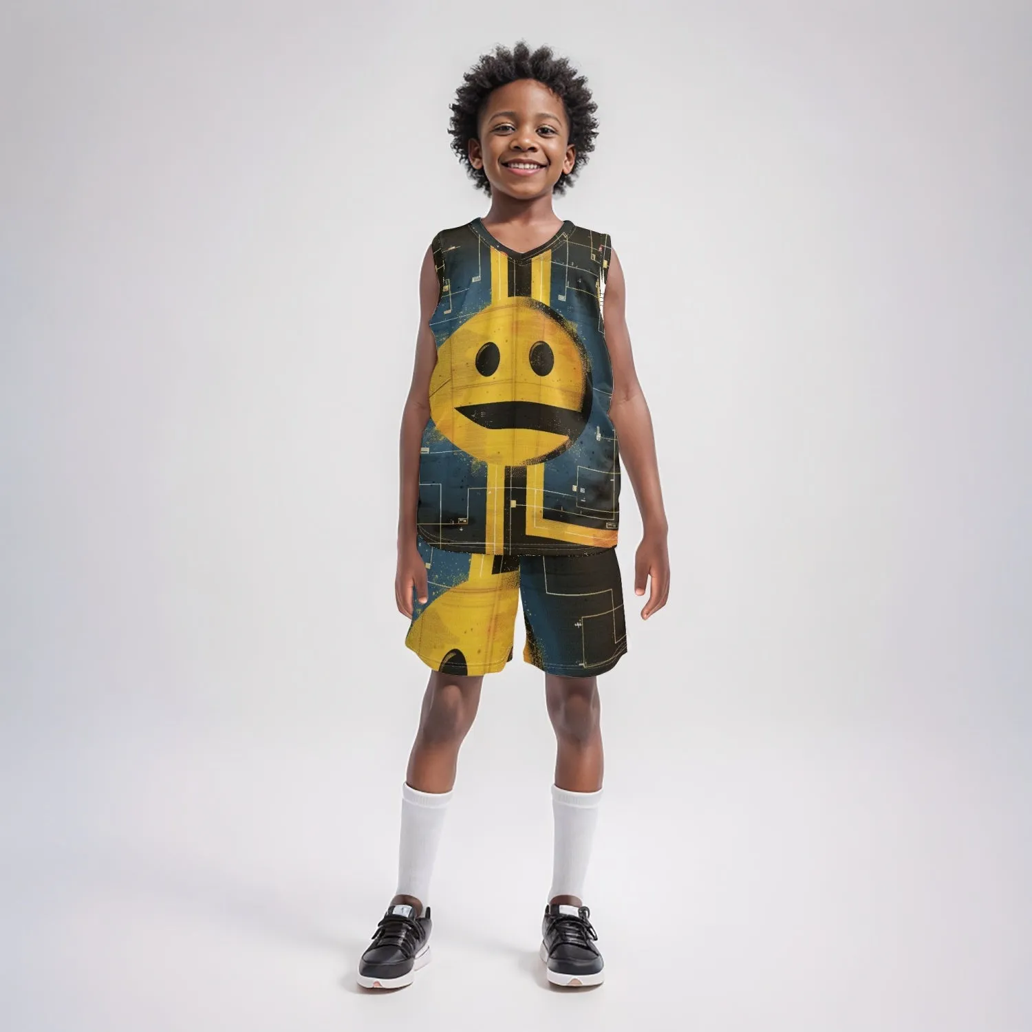 1032. Kids Basketball Jersey Set