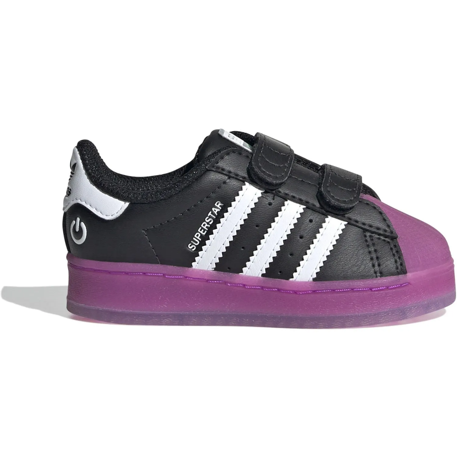 adidas Originals Core Black / Purple Burst / Cloud White Superstar Led Lights Cf I Sneakers