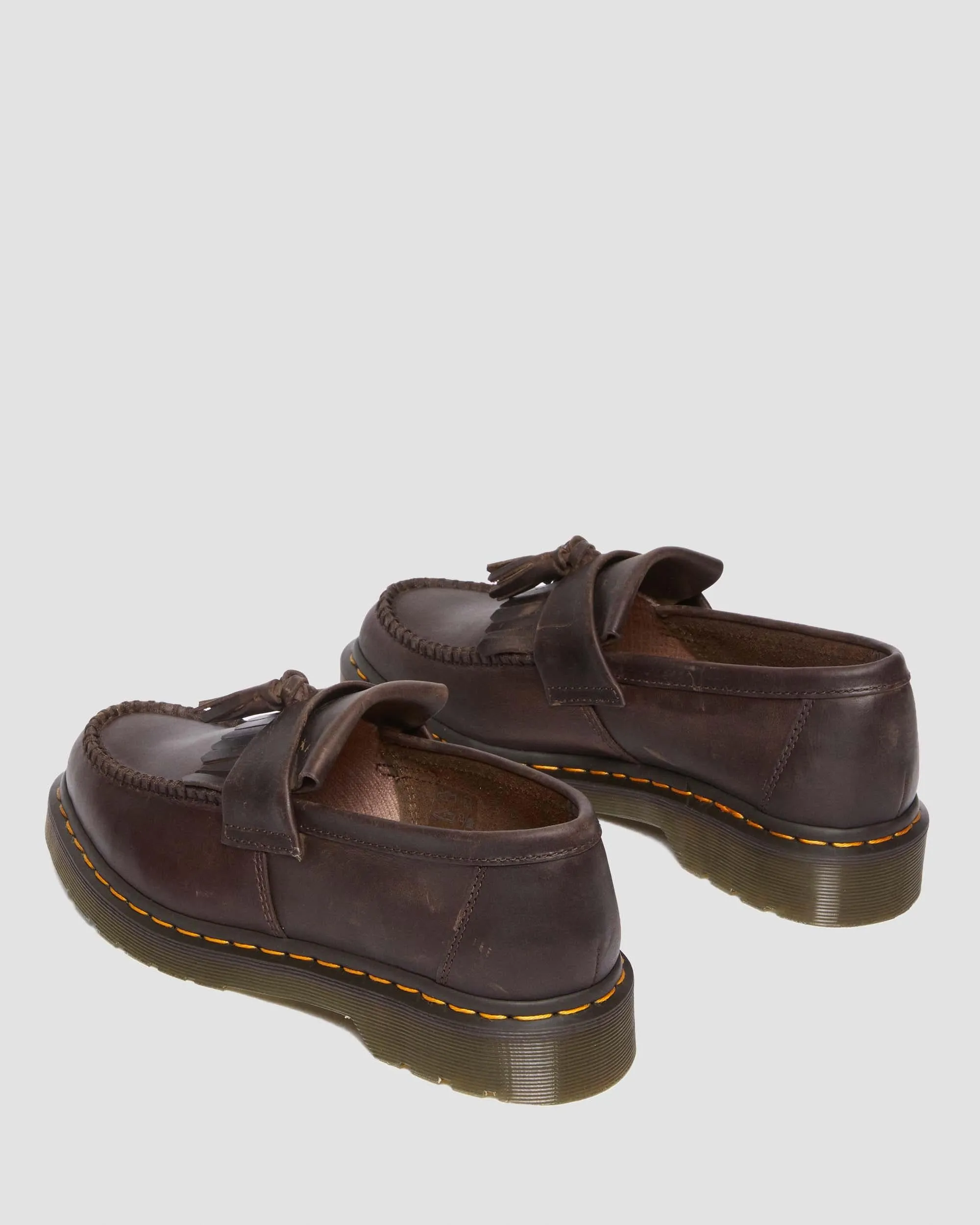 Adrian Crazy Horse Leather Tassel Loafers Dr. Martens