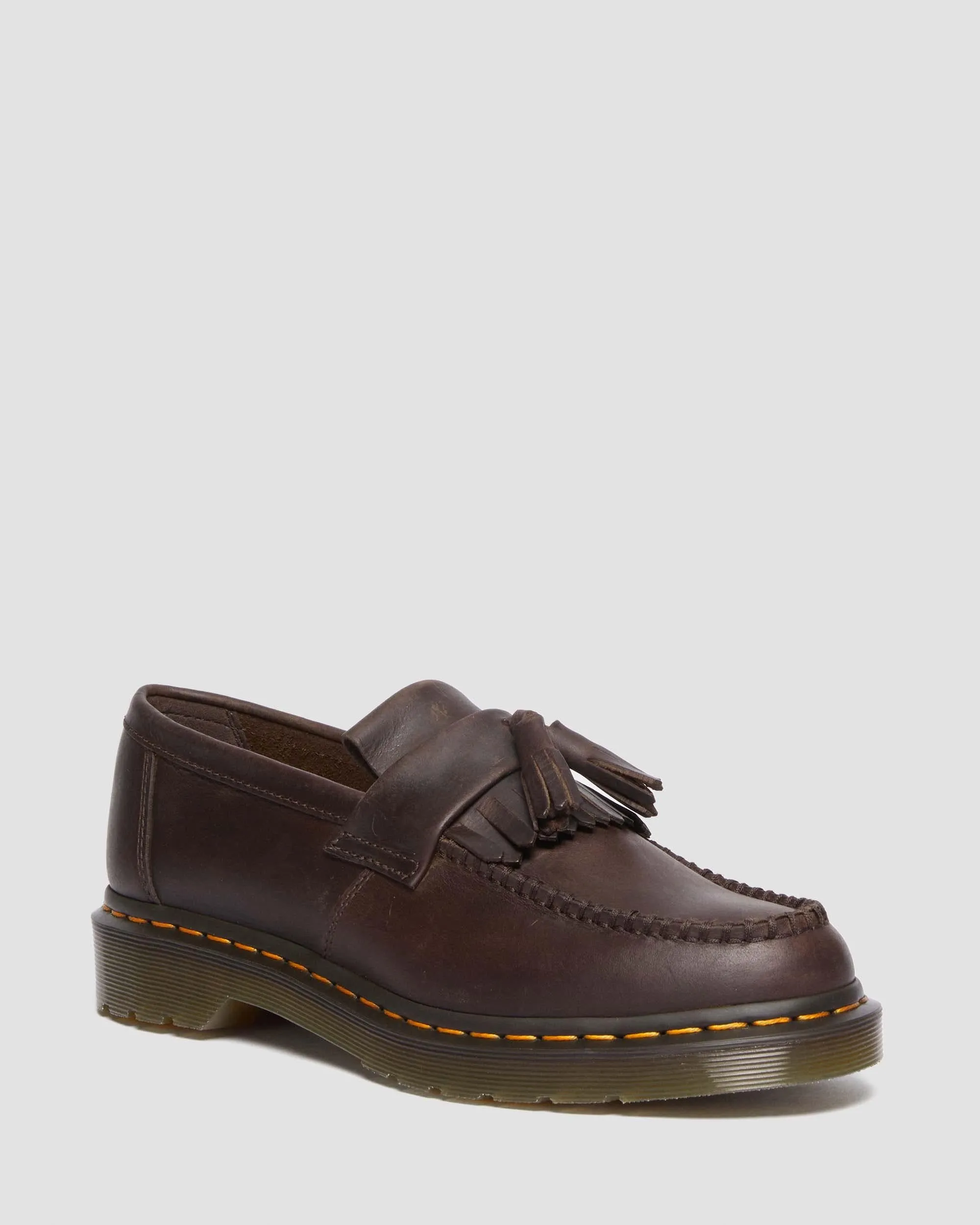 Adrian Crazy Horse Leather Tassel Loafers Dr. Martens