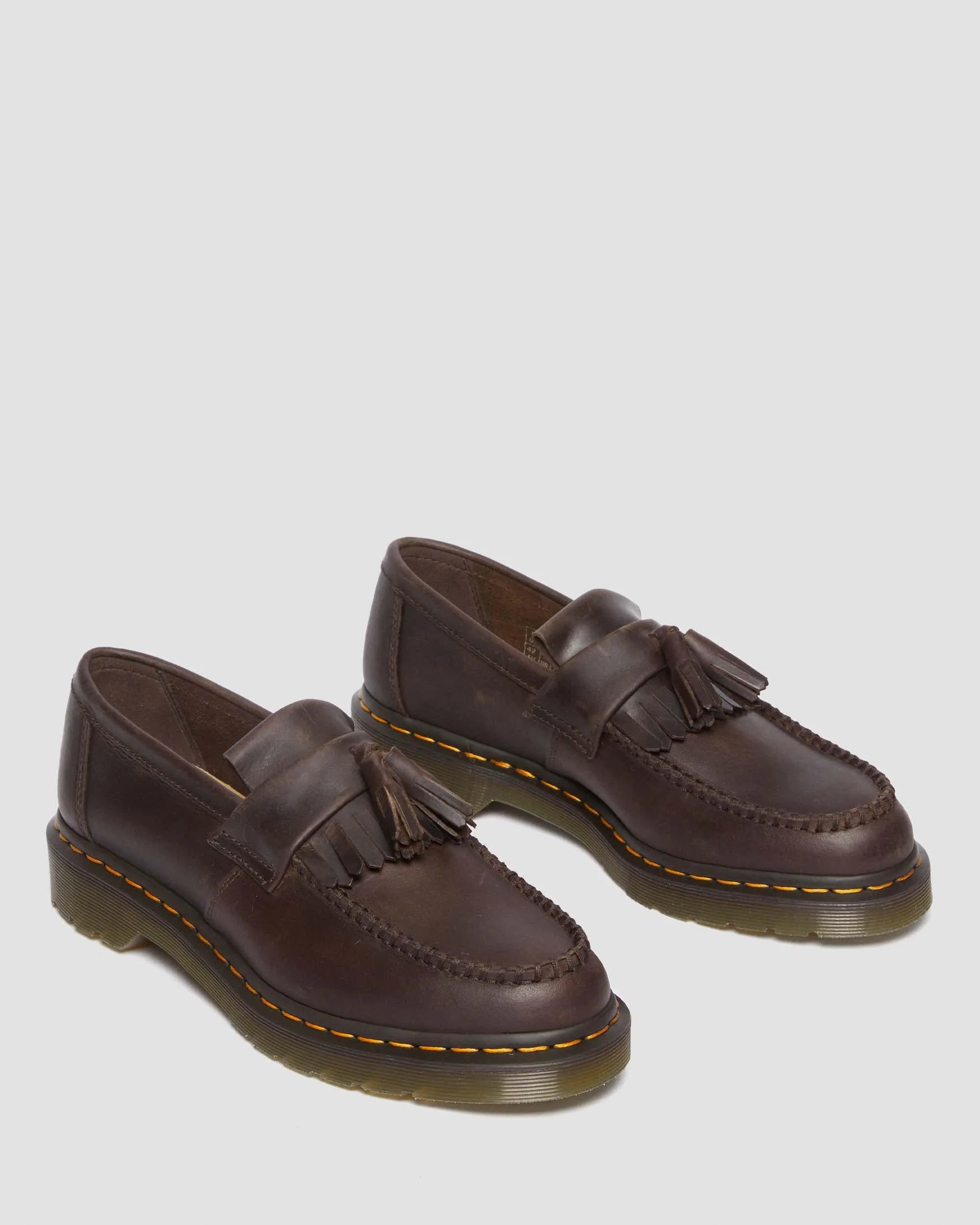 Adrian Crazy Horse Leather Tassel Loafers Dr. Martens