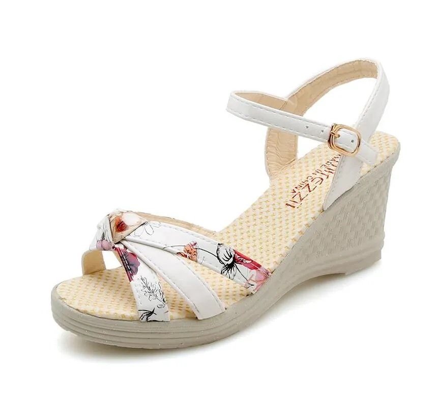 Amozae  New Shoes Women Sandals Summer Wedge Sandals 2022 Women Shoes Bohemian Fashion Buckle Classic Non-slip Sandals Shoes Women 18