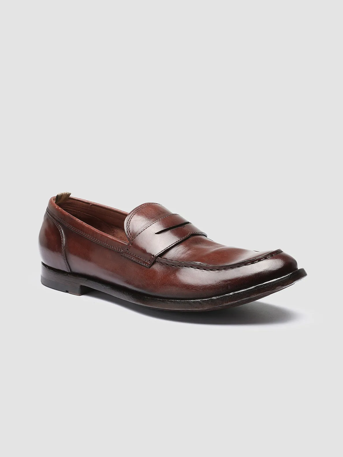 ANATOMIA 071 - Brown Leather Penny Loafers