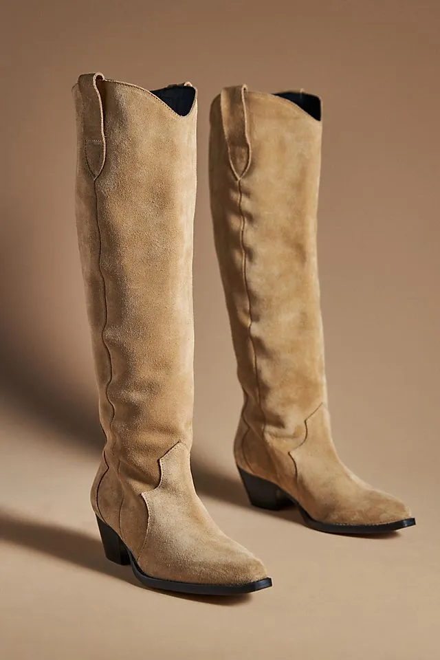 Anthropologie Western Boots, Dark Brown