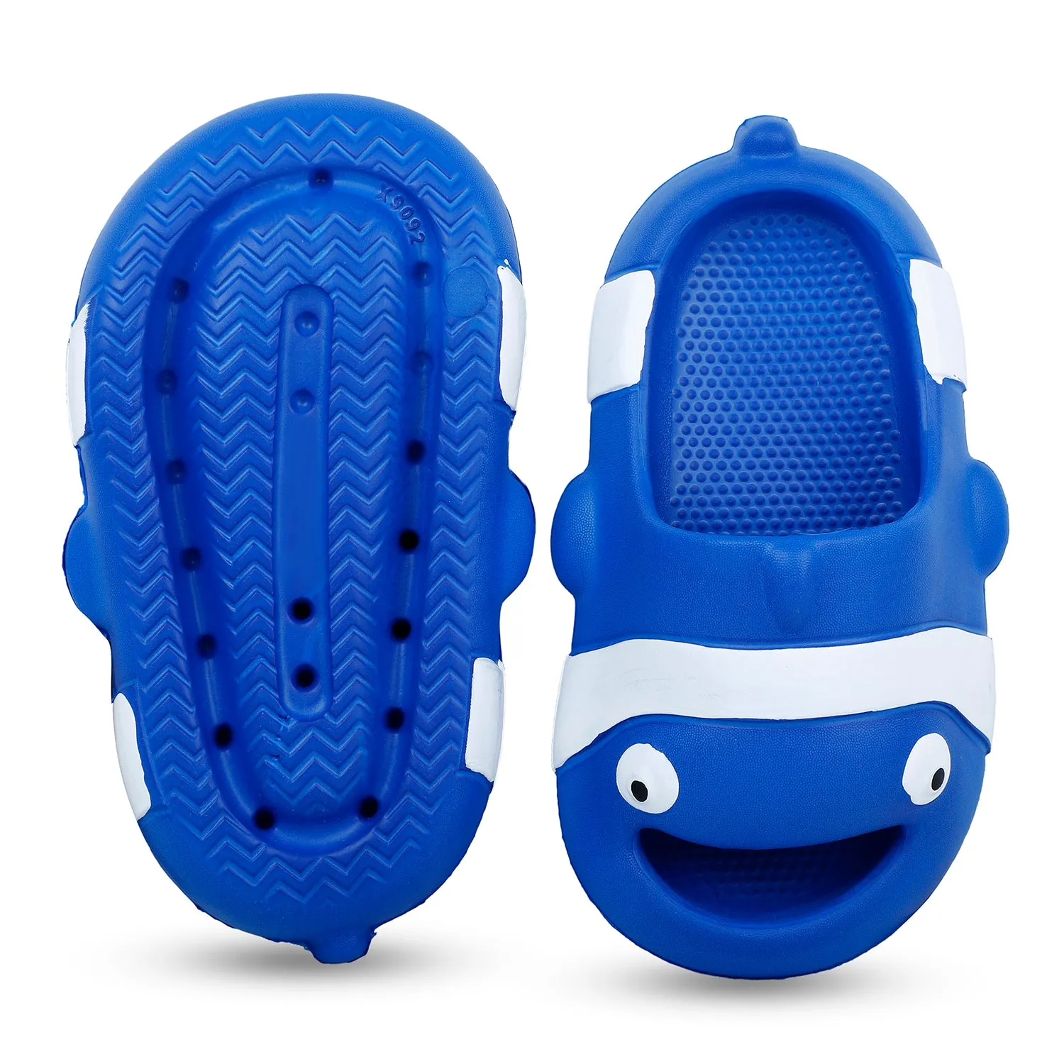 Baby Moo Nemo Waterproof Soft Slippers Anti-Skid Sliders - Blue