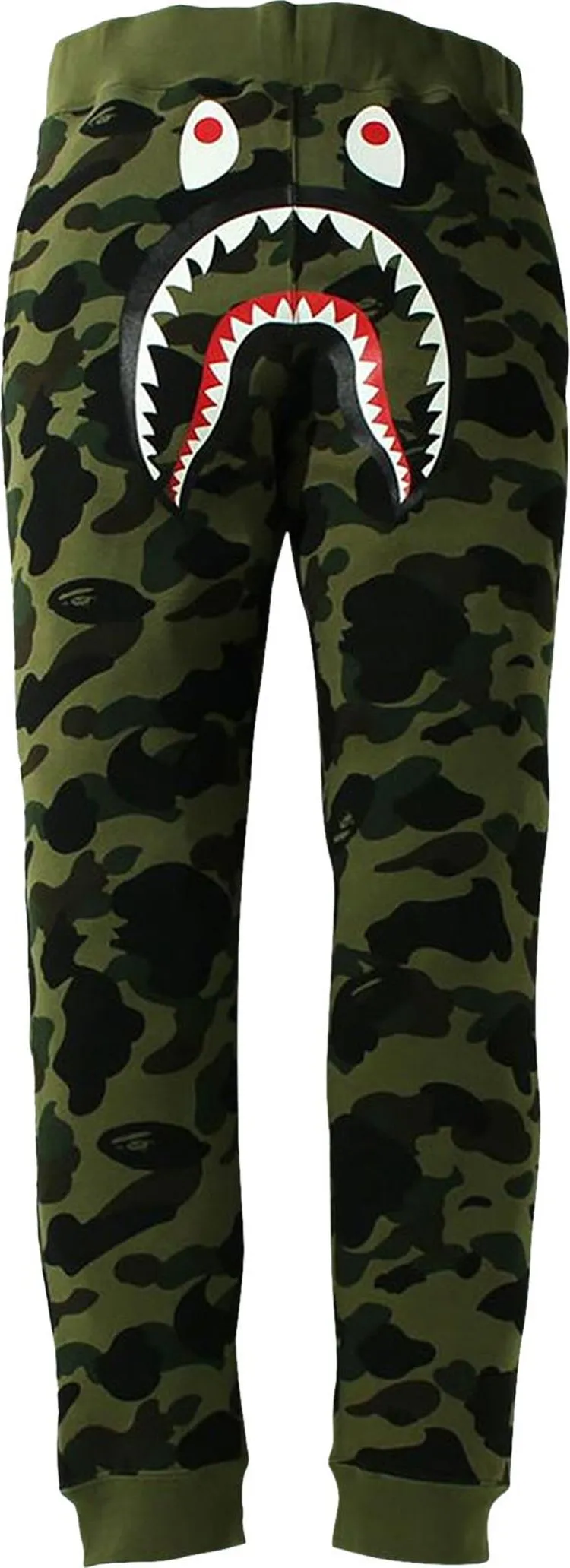 BAPE 1st Camo Shark Slim Fit Sweatpants 'Green', green