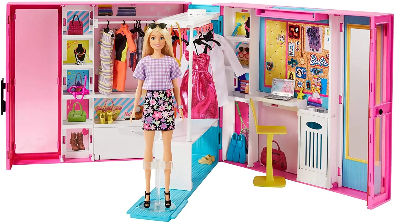 Barbie Fashionistas Dream Closet with Blonde Barbie Doll