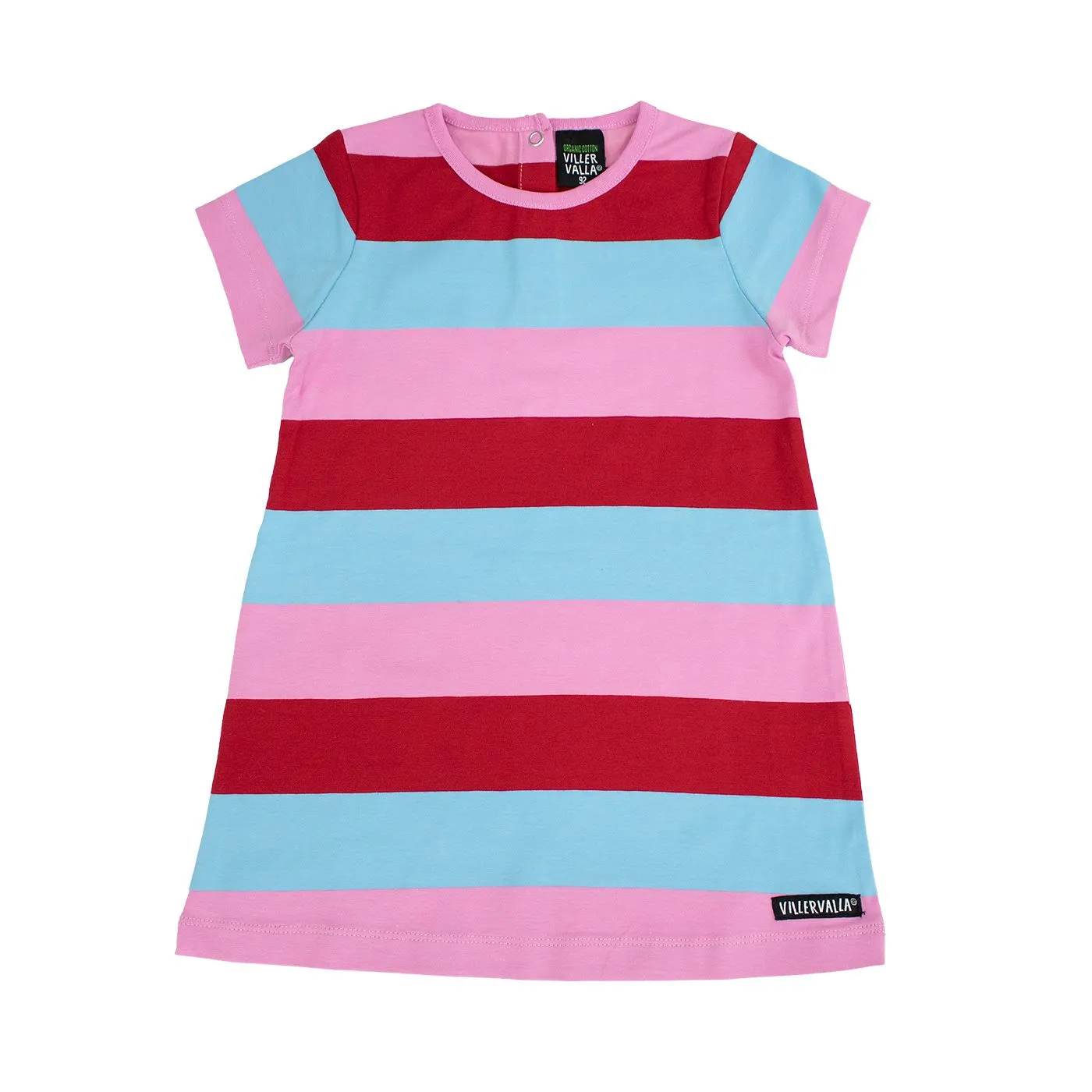 Berry Multi Stripe Short Sleeve Dress - 2 Left Size 9-10 & 10-11 years