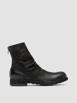 BULLA DD 103 - Black Leather Zipped Boots