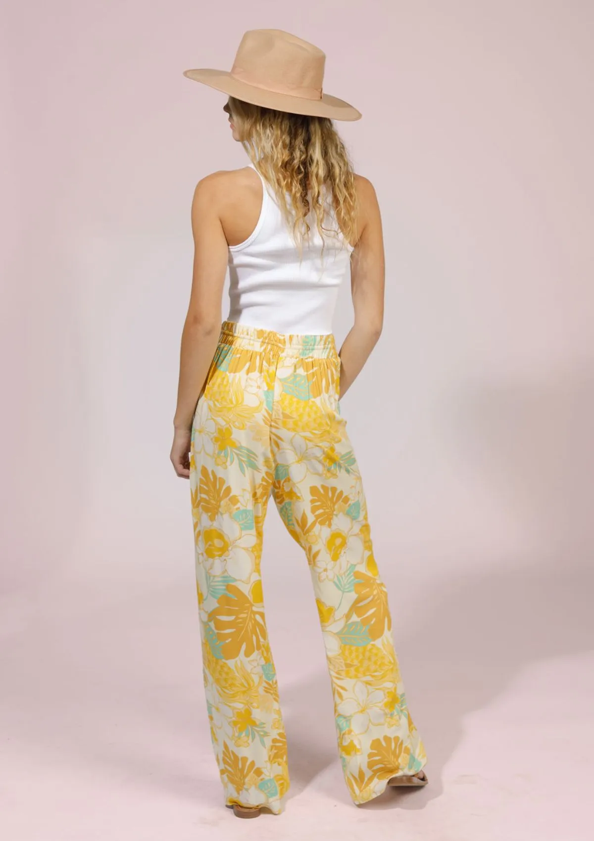 Cannes Pants - Yellow Cream