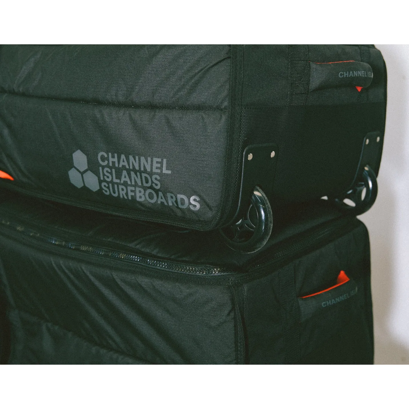 Channel Islands Board Cover - QUAD Wheeled TRAVELER BOARD Black ** 1-2 MONTHS  🚚**