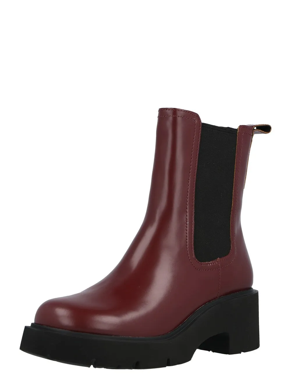 Chelsea Camper boots, dark red