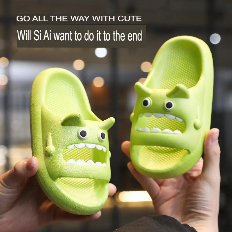 Children's Slippers Summer Cartoon Cute Boys Home Kids Soft Soled Sandals Slippers