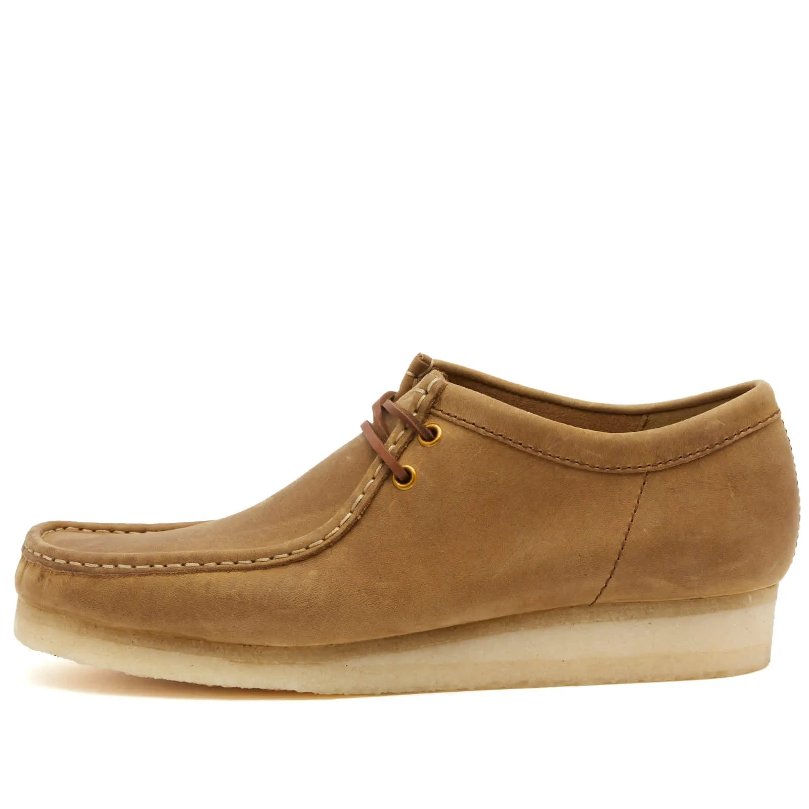 Clarks Originals Wallabee Boots in Brown Leather