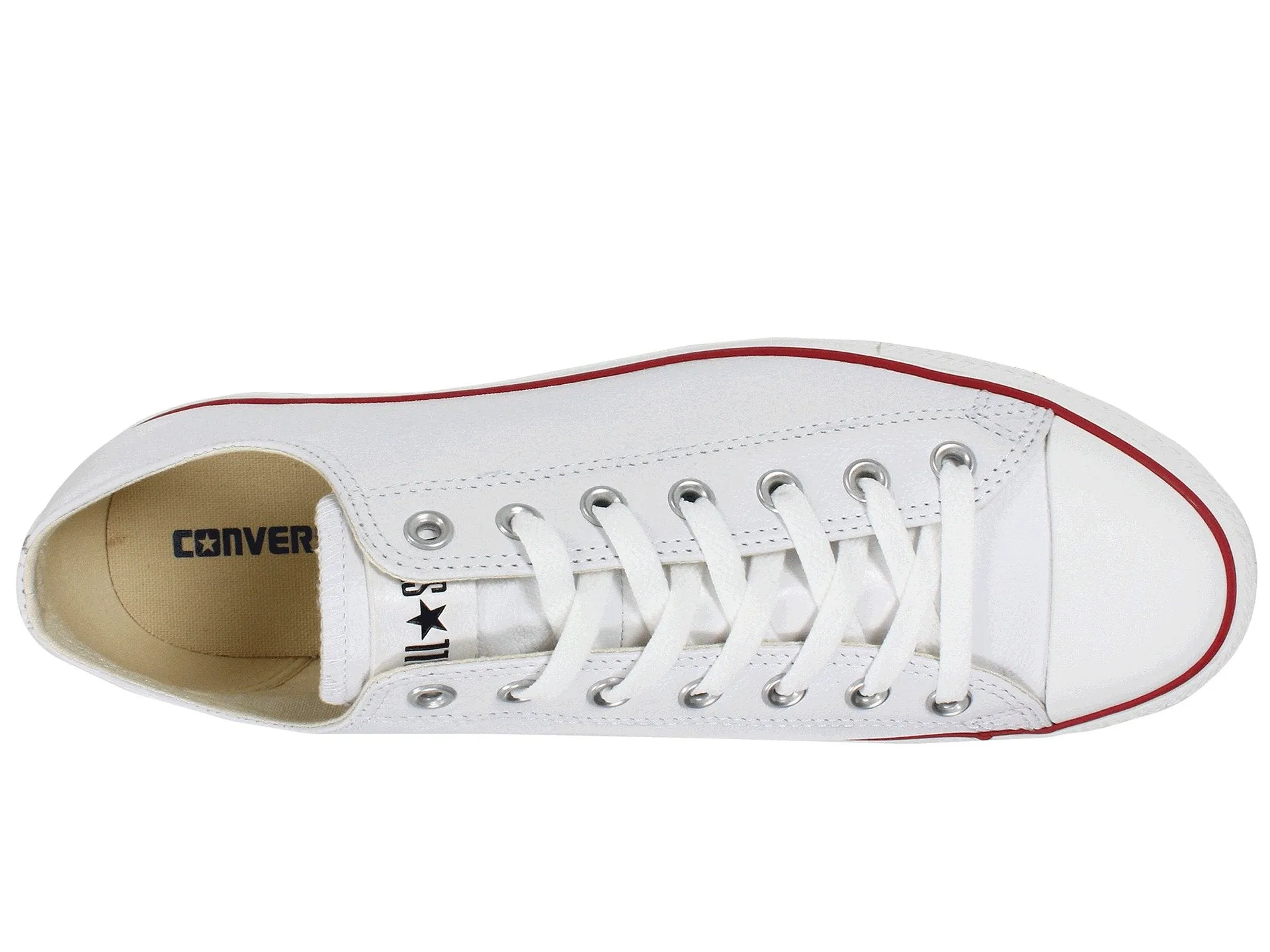 Converse All Star White Low Top Leather Men's Shoes