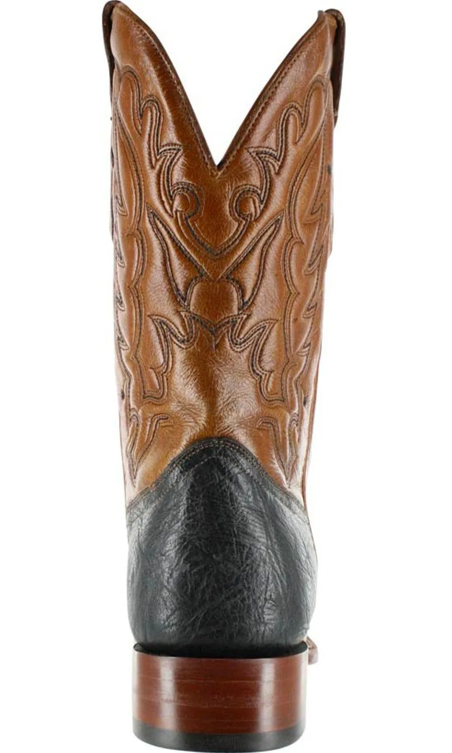 Corral Men's Cango Tobacco Full Quill Ostrich With Black Shoulder Counter - A2633