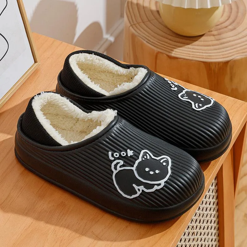 Cotton Slippers Women's Winter Indoor