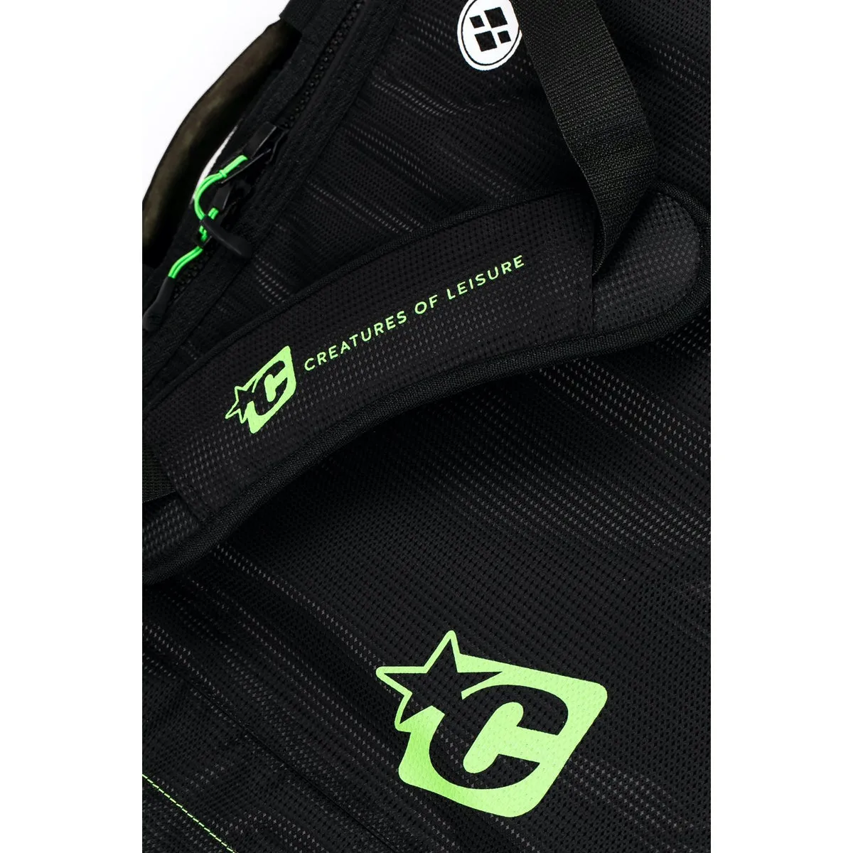 Creatures of Leisure board bag - Fish Double : Black Lime Hybrid/Fun