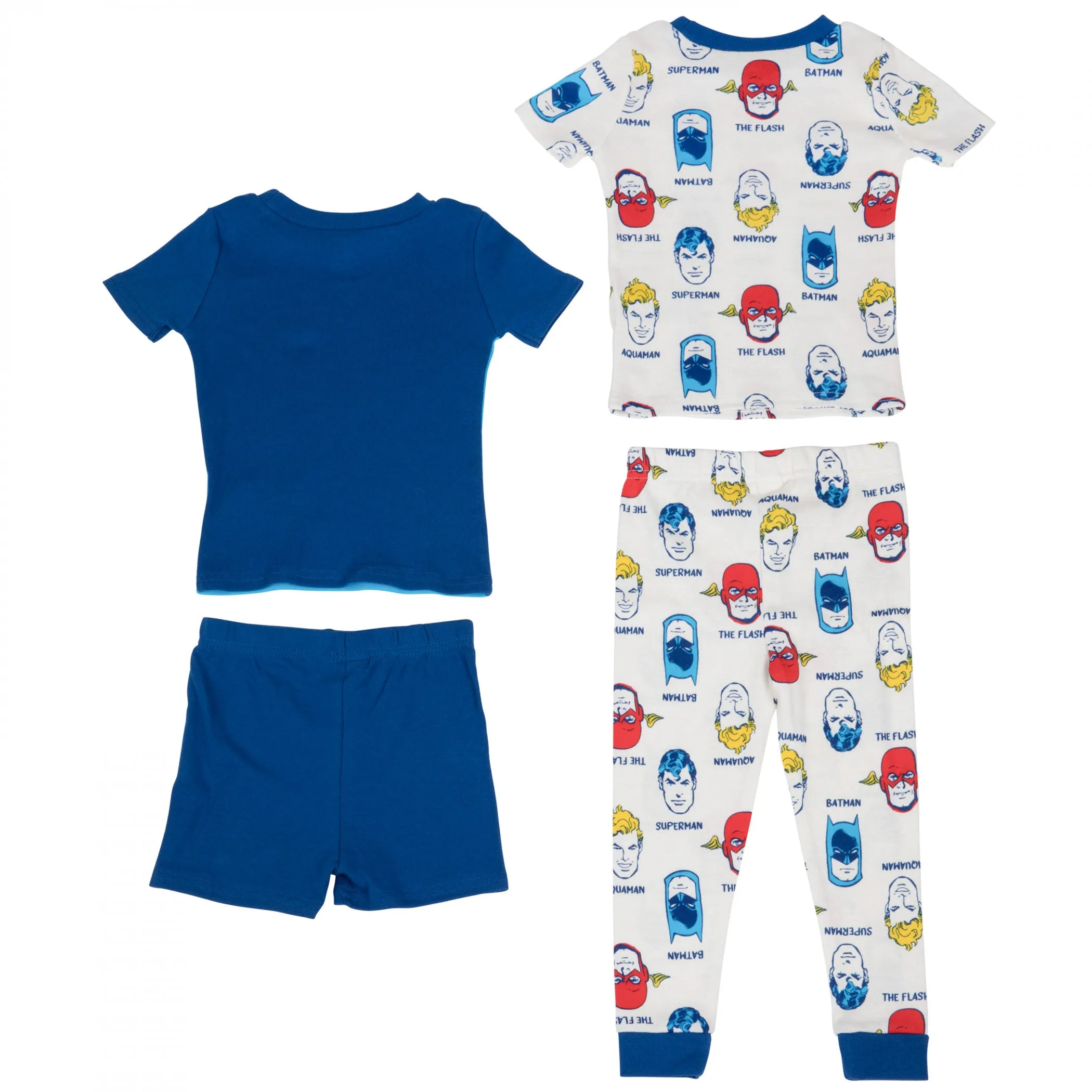 DC Super Heroes Justice League 4-Piece Toddler Pajama Set