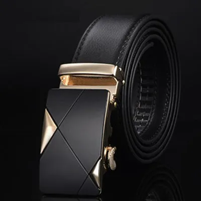 [DWTS]Designer Leather Strap Male Belt Automatic Buckle Belts For Men Girdle Wide Men Belt Waistband ceinture cinto masculino