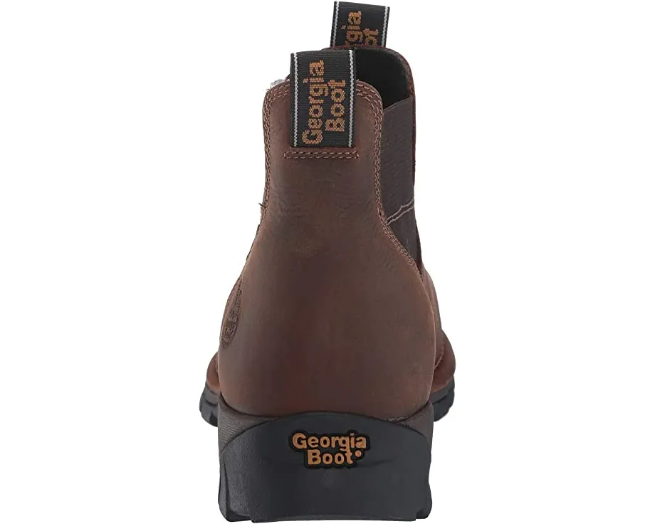 Eagle One Waterproof Chelsea Soft Toe Georgia Boot, brown