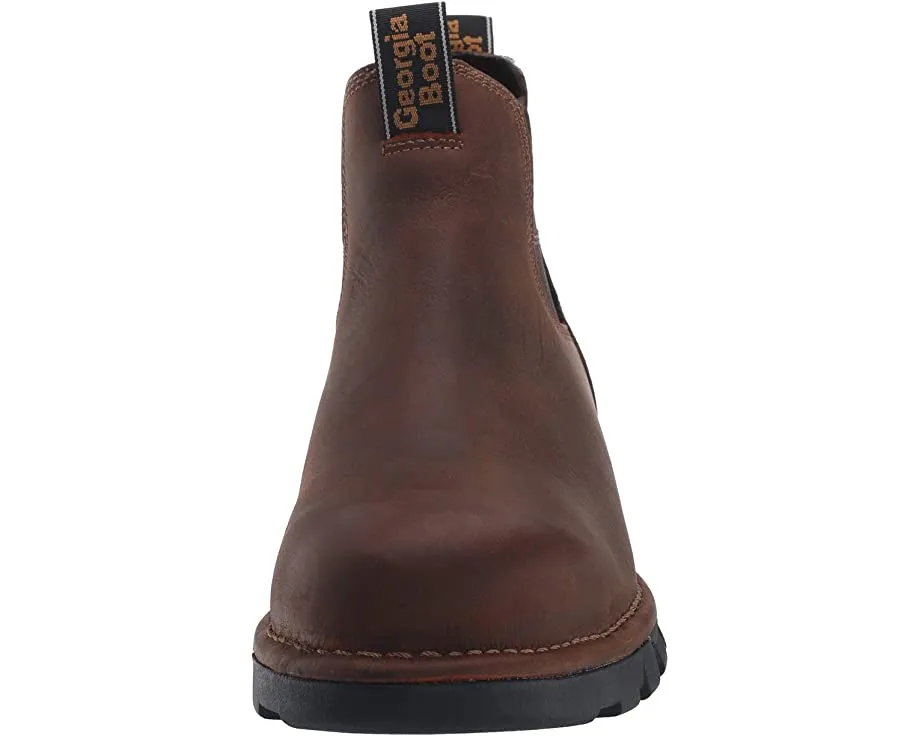 Eagle One Waterproof Chelsea Soft Toe Georgia Boot, brown