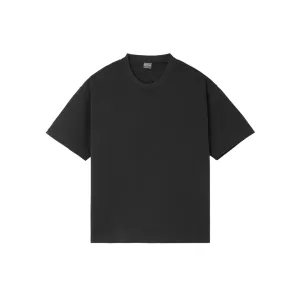 Easy Day Heavyweight Mock Neck Charcoal Tee