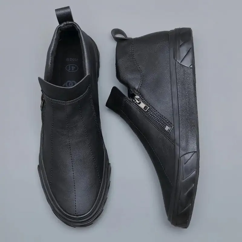 ESTEVE - Men Vulcanized Leather Loafer Shoes