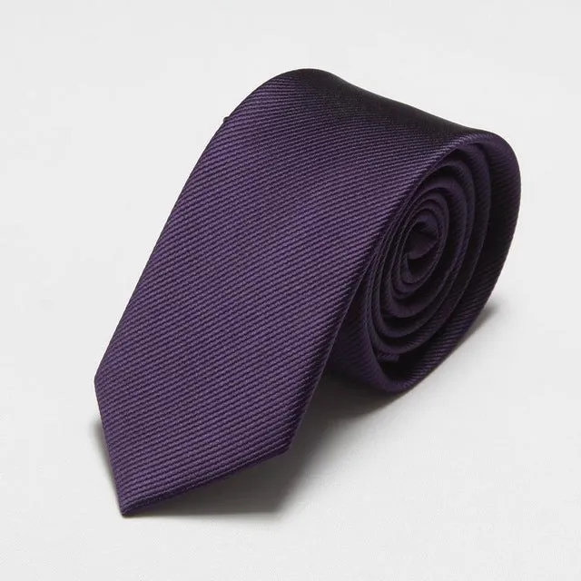 Fashion Narrow Tie Men Wedding gravata slim 6cm width 19 colors