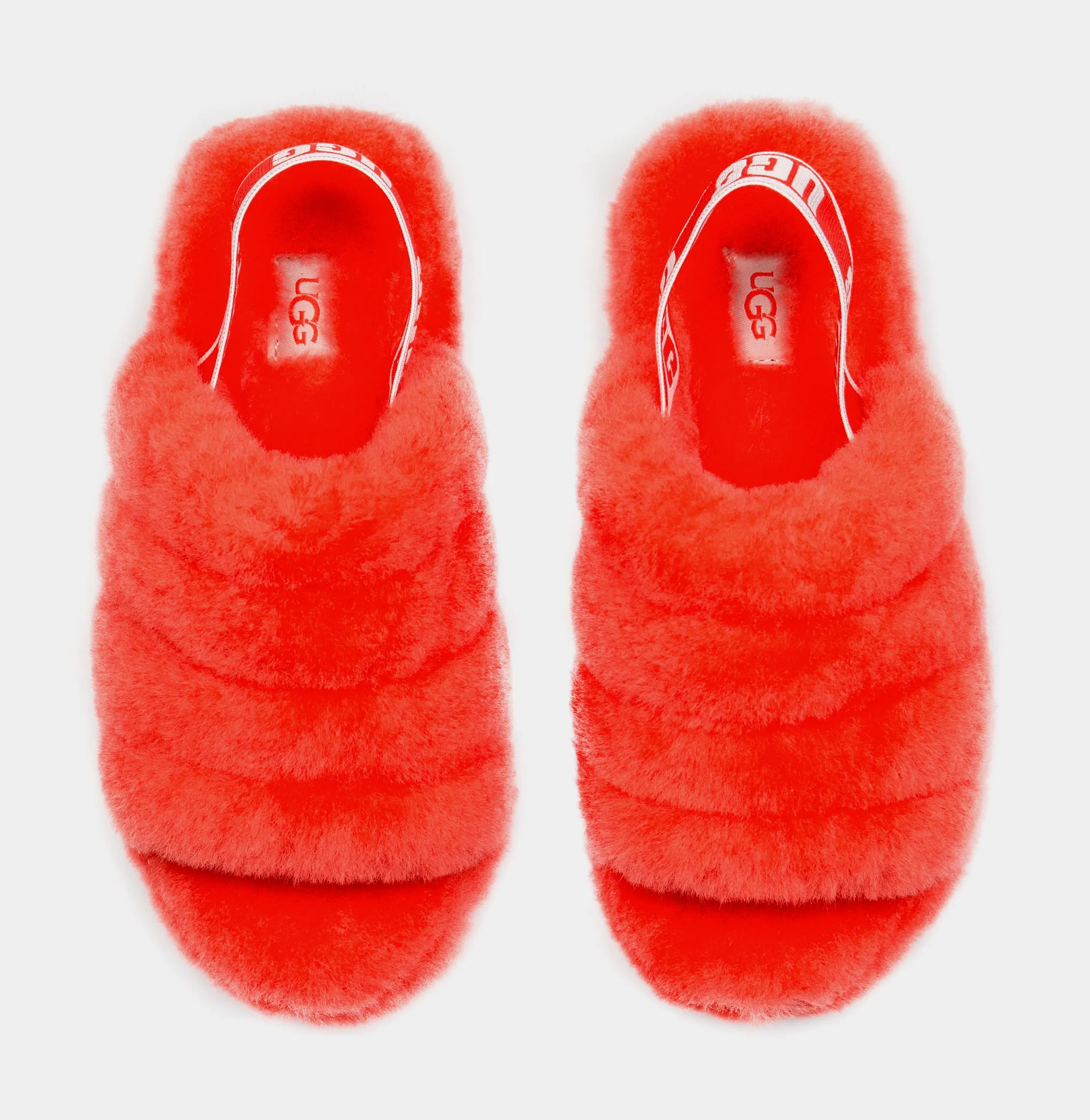 Fluff Yeah Womens Slide Sandals (Red)