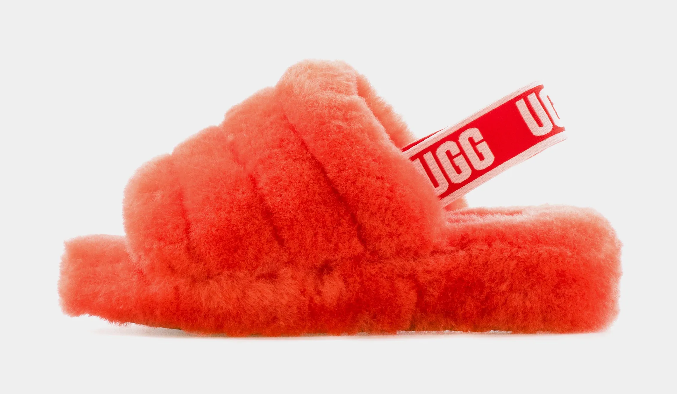 Fluff Yeah Womens Slide Sandals (Red)