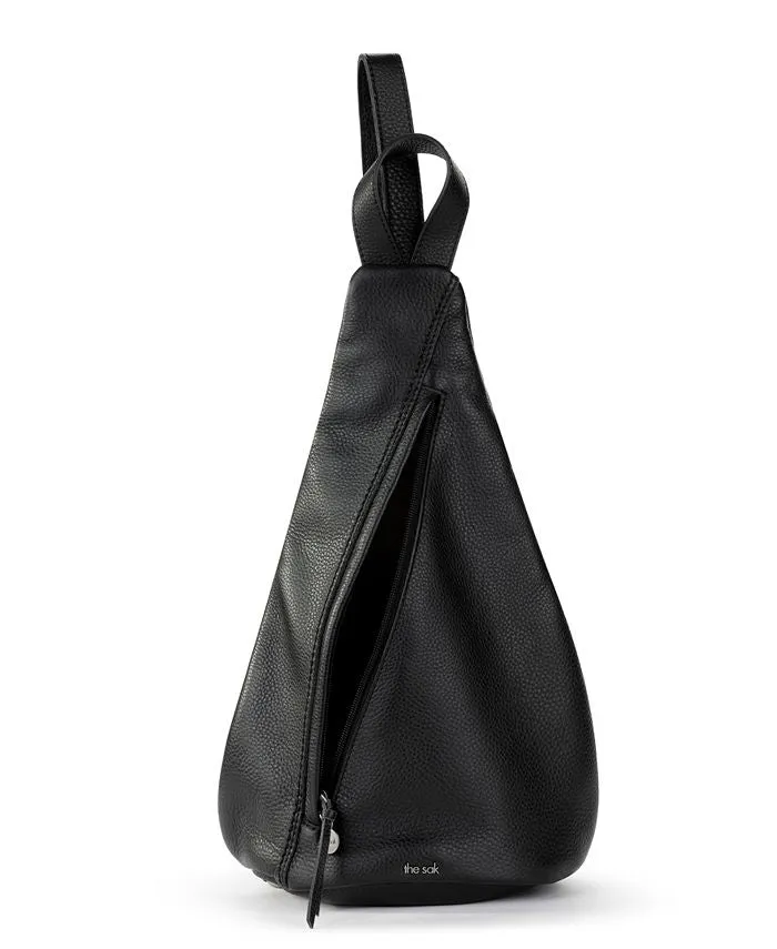 Geo The Sak Leather Backpack with Belt, Black