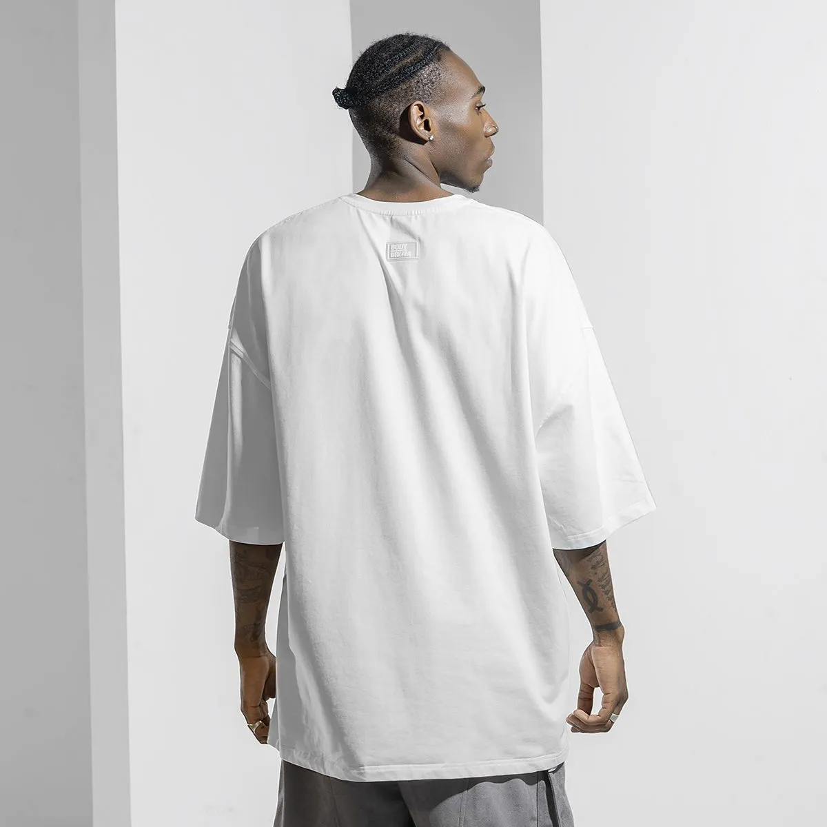 Hip Hop Oversized Heavyweight White Tee