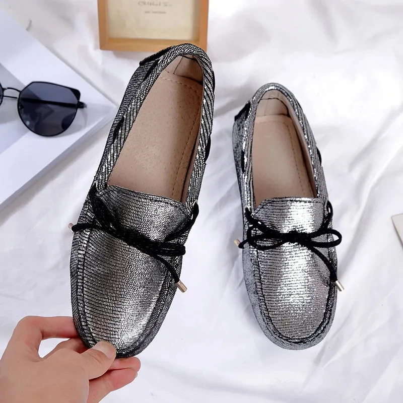 Hot Sale Spring Autumn Handmade Flats Women's Genuine Leather Flat Shoes Lady Drive Casual Shoes Female Soft Leather Flats