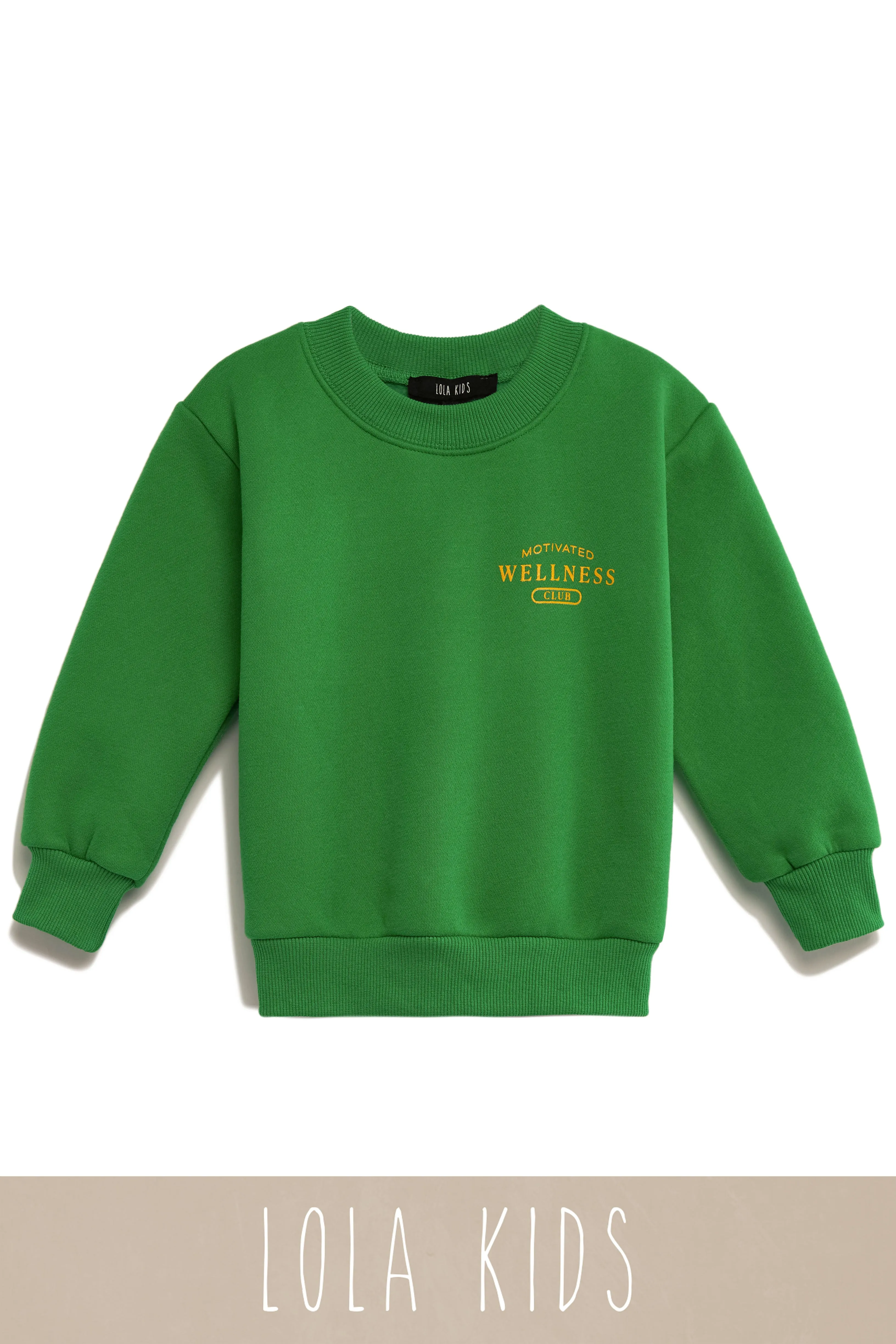 Kids Motivated Wellness Club Exclusive Kids Crewneck - Green