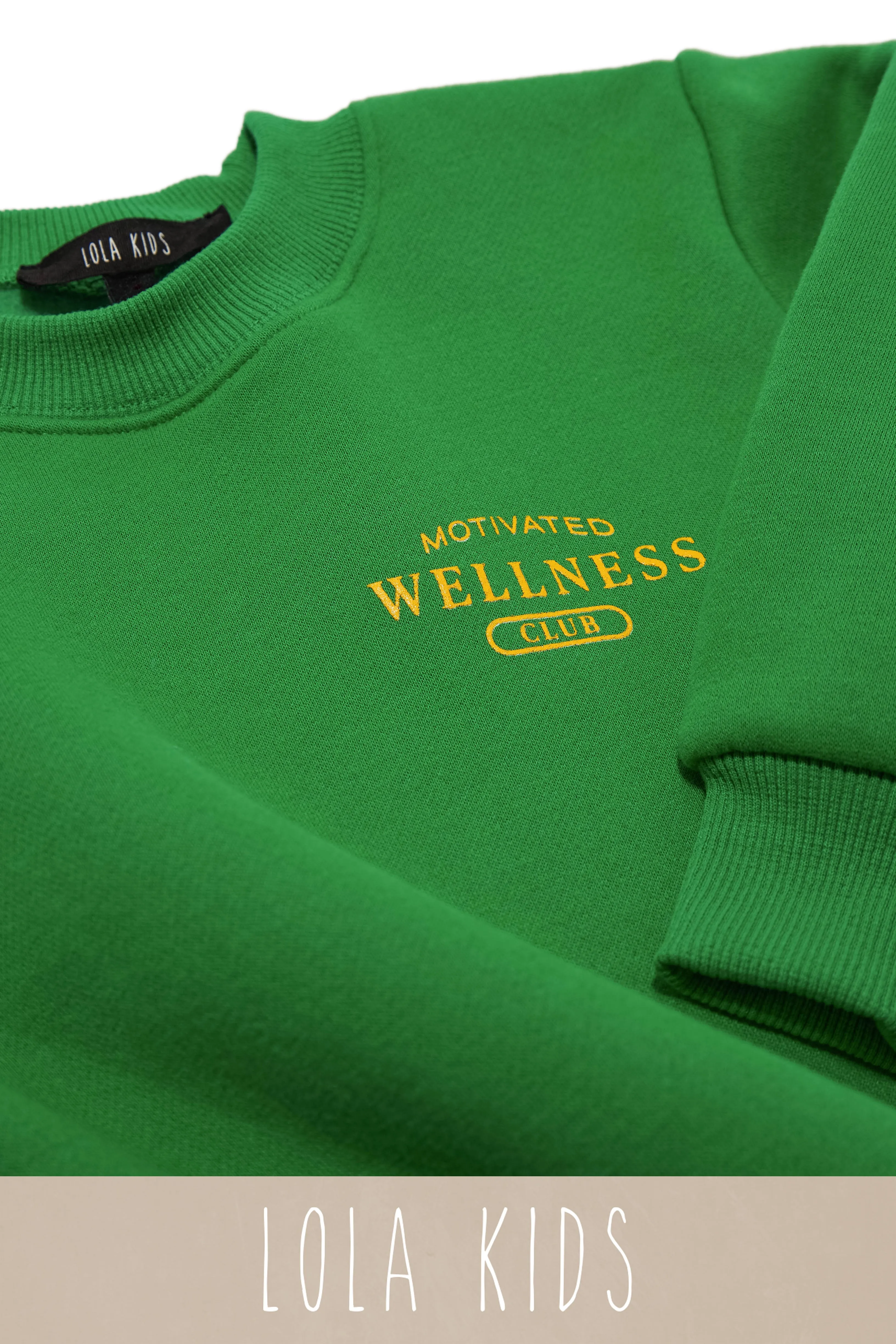 Kids Motivated Wellness Club Exclusive Kids Crewneck - Green