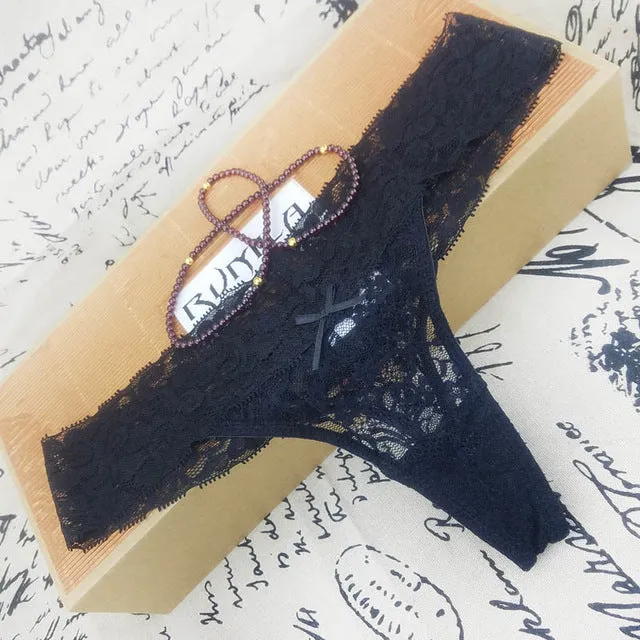 L XL XXL XXXL adjusted Sexy cozy  Lace Briefs g thongs Underwear Lingerie for women 1pcs zx1041