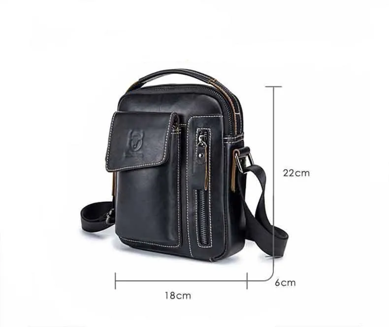 Luxury Genuine Leather Crossbody Bag - 4 Colors