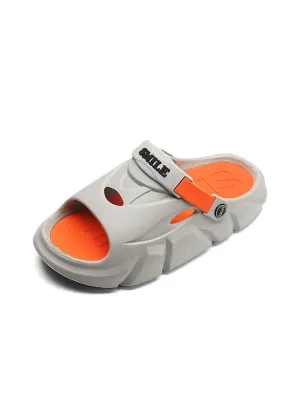 Men's Anti-Slip Contrast Color Casual Slipper&Sandals