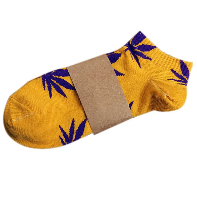 Men's Socks Weed Socks For Men Women Cotton Short Fashion Male 3D Sock