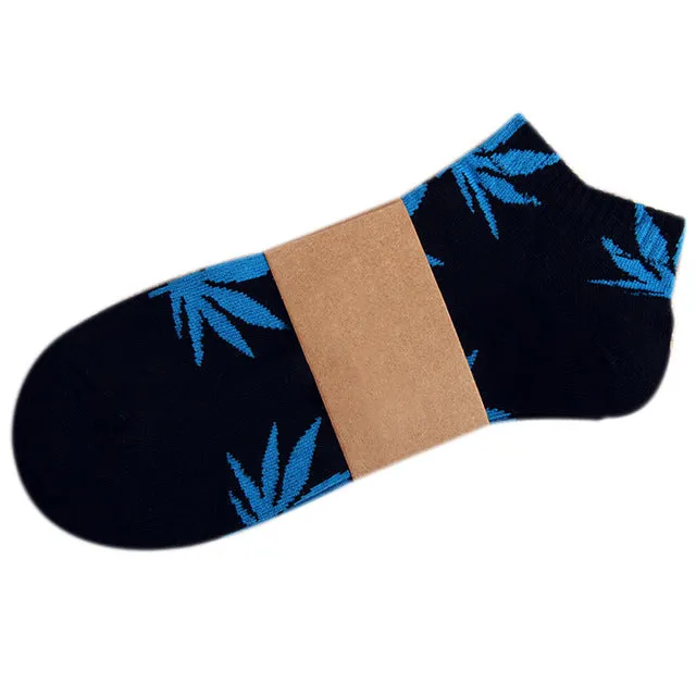 Men's Socks Weed Socks For Men Women Cotton Short Fashion Male 3D Sock