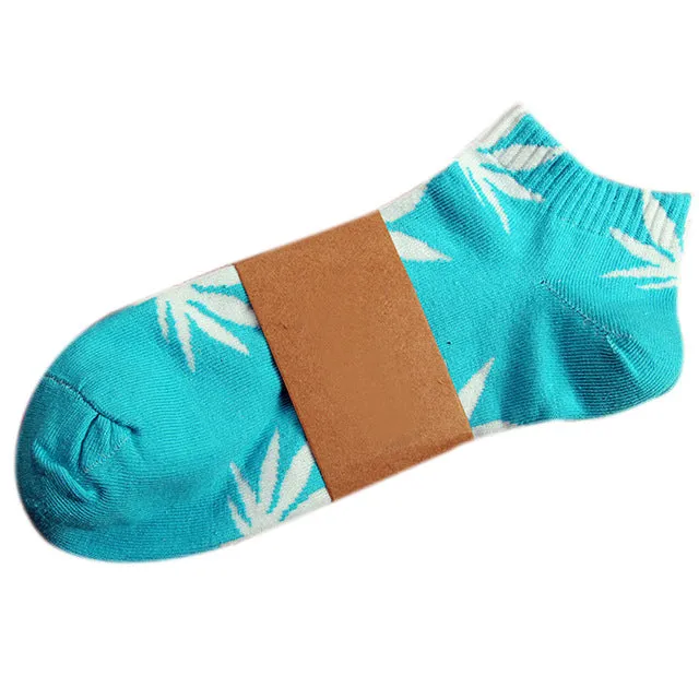 Men's Socks Weed Socks For Men Women Cotton Short Fashion Male 3D Sock