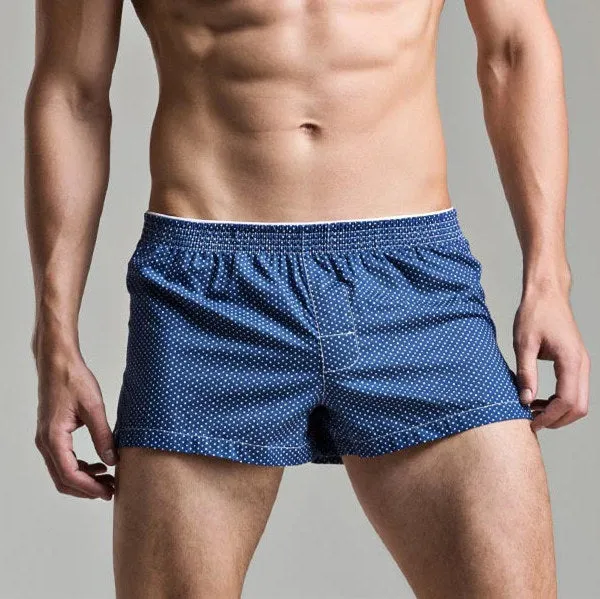 Men's Underwear Loose Leisure Shorts Cotton Comfortable Men Boxer Shorts Fashion Plaid Boxers Men Lounge Home Wear Underwears