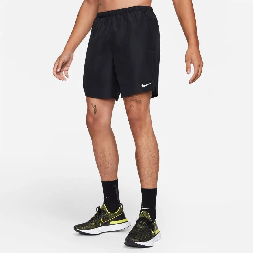 NIKE MEN'S CHALLENGER BRIEF-LINED 7" RUNNING SHORTS