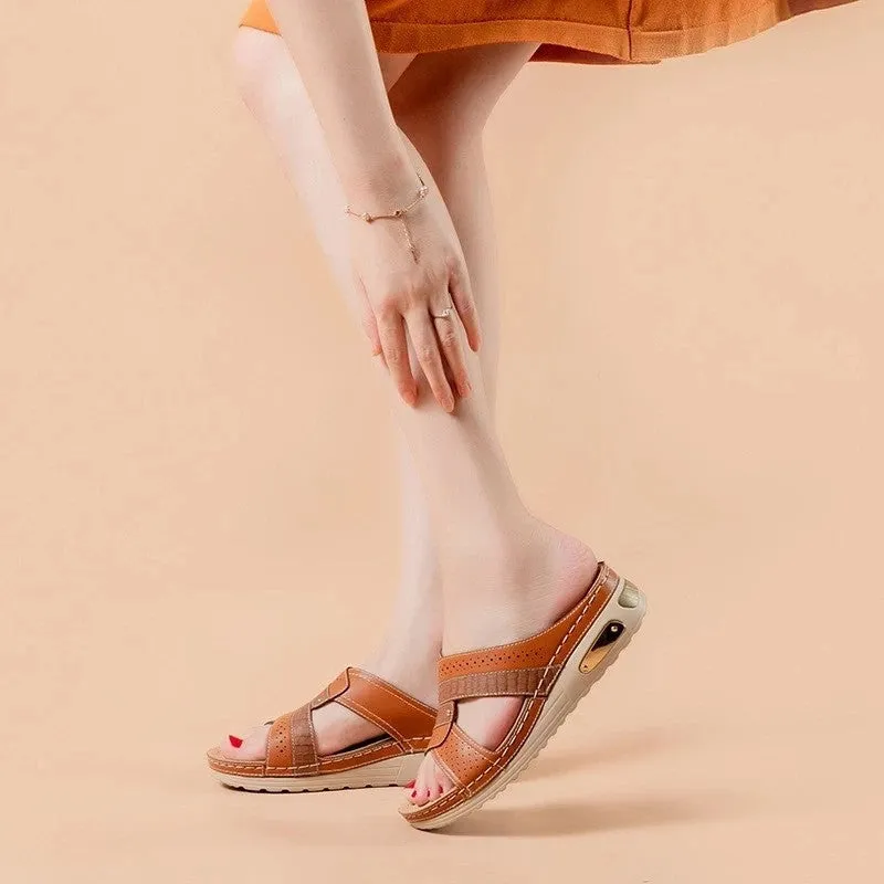 OCW Leisure Platform Sandals For Women Open Toe Trendy Summer