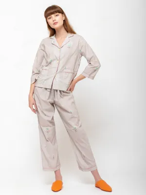 Organic Cotton Long Sleeve Pajamas - Alida Print