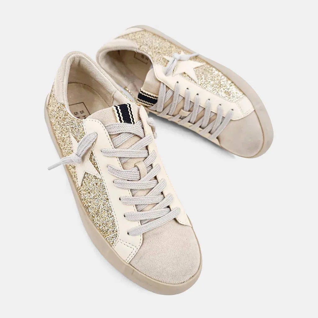 Paula Sneakers Mommy   Me (gold glitter)