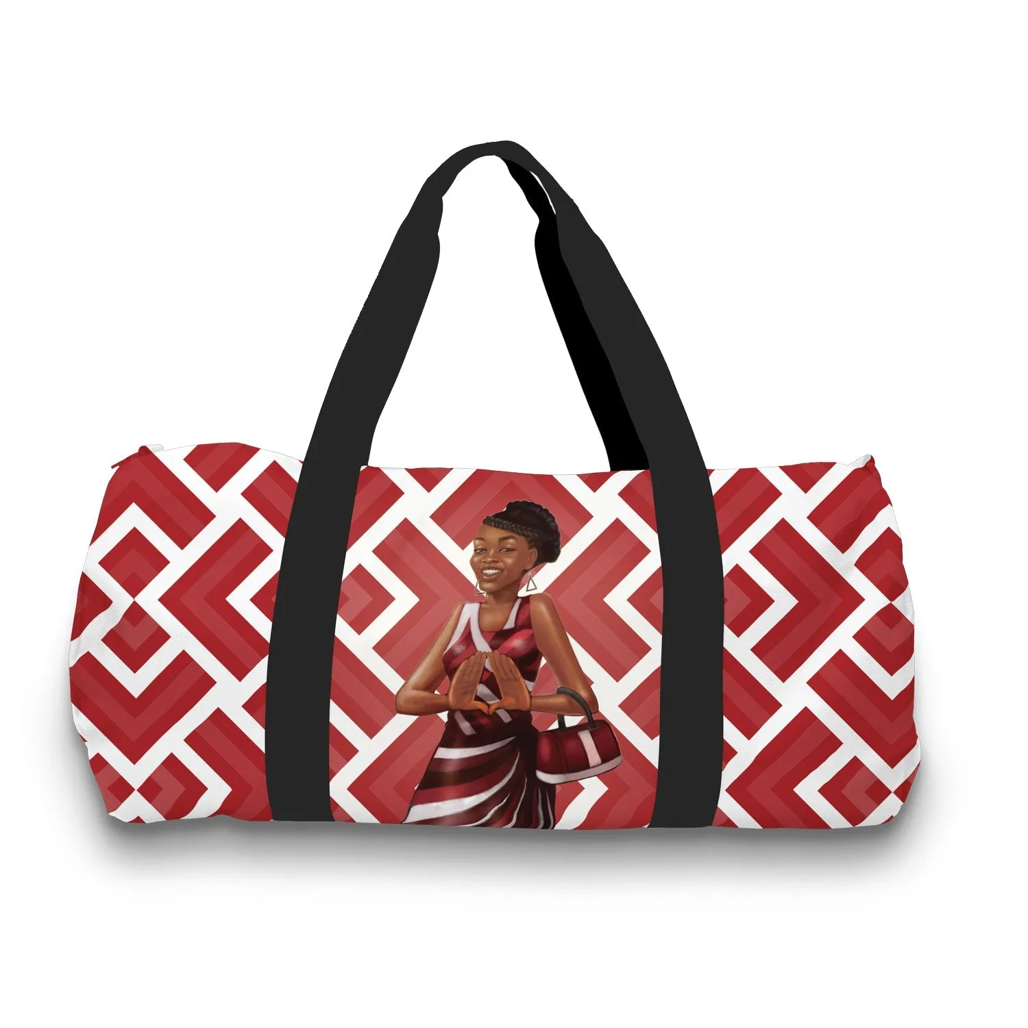 Red & White Travel Bag