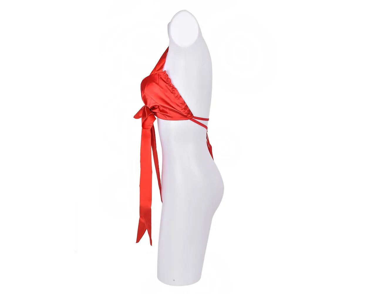 Satin Sexy Lingerie Knot Body Bow - Red